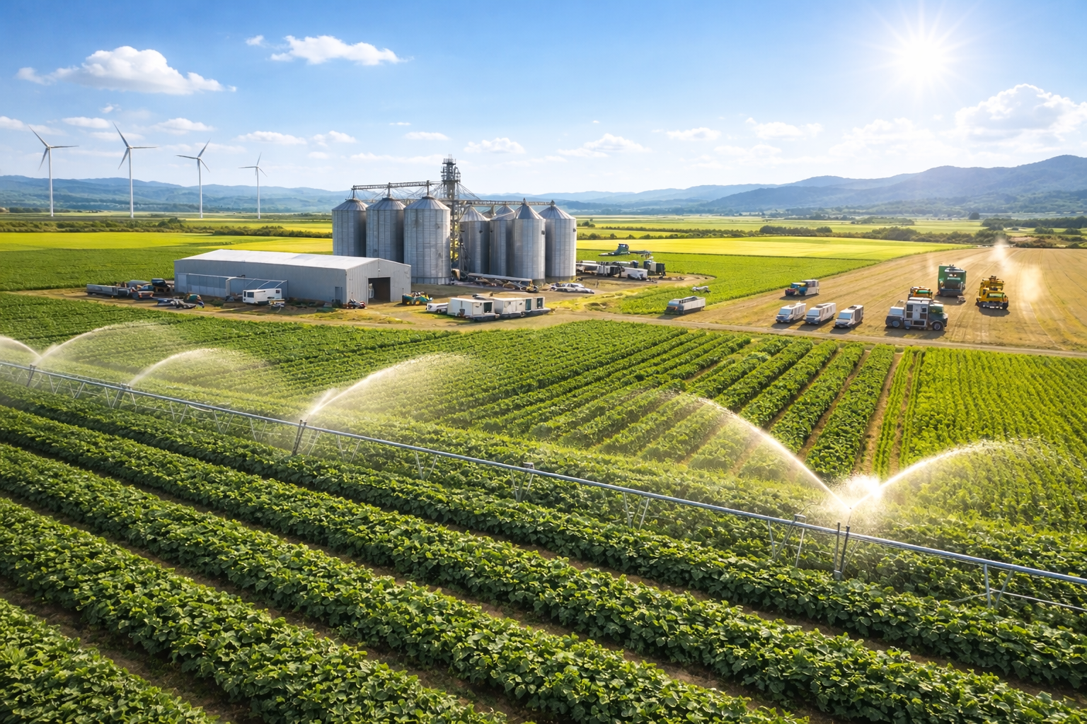 Agricultural and Industrial Landscape